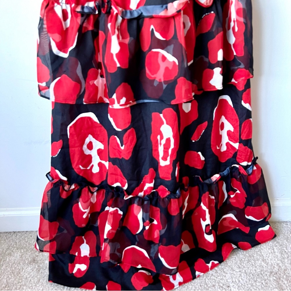 NWT FASHION NOVA Jacie Floral Ruffled Maxi Dress—SZ. Medium - Picture 16 of 17